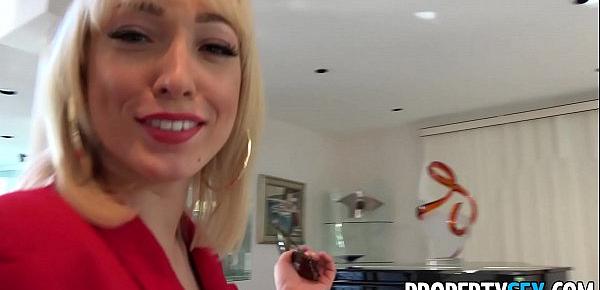  PropertySex - Red blazer agent Lily Labeau fornicates in mansion
